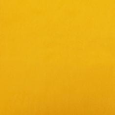 Vidaxl Podnožka žlutá 78 x 56 x 32 cm samet