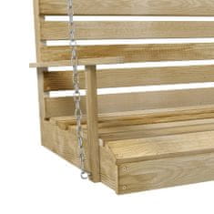 Greatstore Houpací lavice impregnované borové dřevo 155 x 65 x 60 cm
