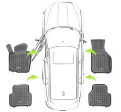 REZAW-PLAST Koberce gumové se zvýšeným okrajem Renault THALIA II 2008-201