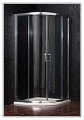 Arttec Sprchový kout čtvrtkruhový BRILIANT 90 x 90 x 195 cm čiré sklo