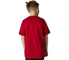 Fox Dětské tričko Youth Legacy Ss Tee - Flame Red vel. YXL