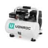 VONROC VONROC Tichý vzduchový kompresor - 57,5 dB | 6 Lt - bez oleje - 750 W - Bílý