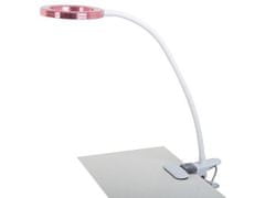 HADEX Lampa s klipem USB 24 LED bílo růžová