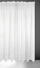 DESIGN 91 Hotová záclona s řasící páskou - Lucy bílá hladká, š. 3 mx d. 2,5 m
