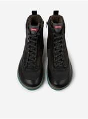 Camper Černé pánské kotníkové kožené zimní boty Camper 41