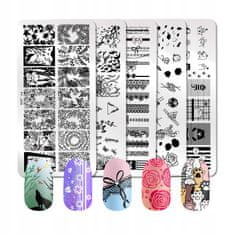 TOJATO Razítkovací deska, vzory na nehty, nail art, Geometrie MaiSheng-92