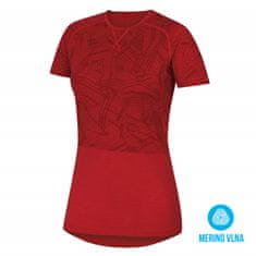 Husky Merino termoprádlo Dámské triko s krátkým rukávem červená (Velikost: S)