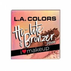 L.A. Colors Paletka rozjasňovačů a bronzerů Beauty Booklet - C30508 Radiance