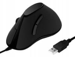 LogiLink Myš optická ID0158 ergonomická vertikální 1000 DPI černá