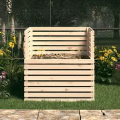shumee Kompostér 100 x 100 x 102 cm masivní borové dřevo