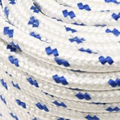 Greatstore Lodní lano bílé 12 mm 25 m polypropylen