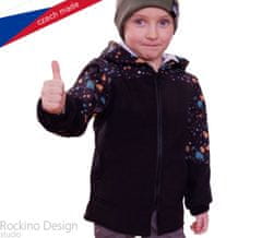 ROCKINO Softshellová dětská bunda vel. 128,134,140,146 vzor 8811 - kameny, 146